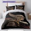 Third-person Game Pattern Bedding Quilt Set Quilt Cover Pillowcase Home Decoration Birthday Gift (1 * Duvet Cover + 2 * Pillowcase, Without Core)