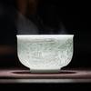 Jingdezhen Gold Inlaid Celadon Master Teacup - Qingming Scroll