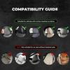 2PCS Universal Fit Double-Sided Print Car Seat Head Protector Ferocious Animal Designs Cars Headrest Covers for Cars Vans Trucks