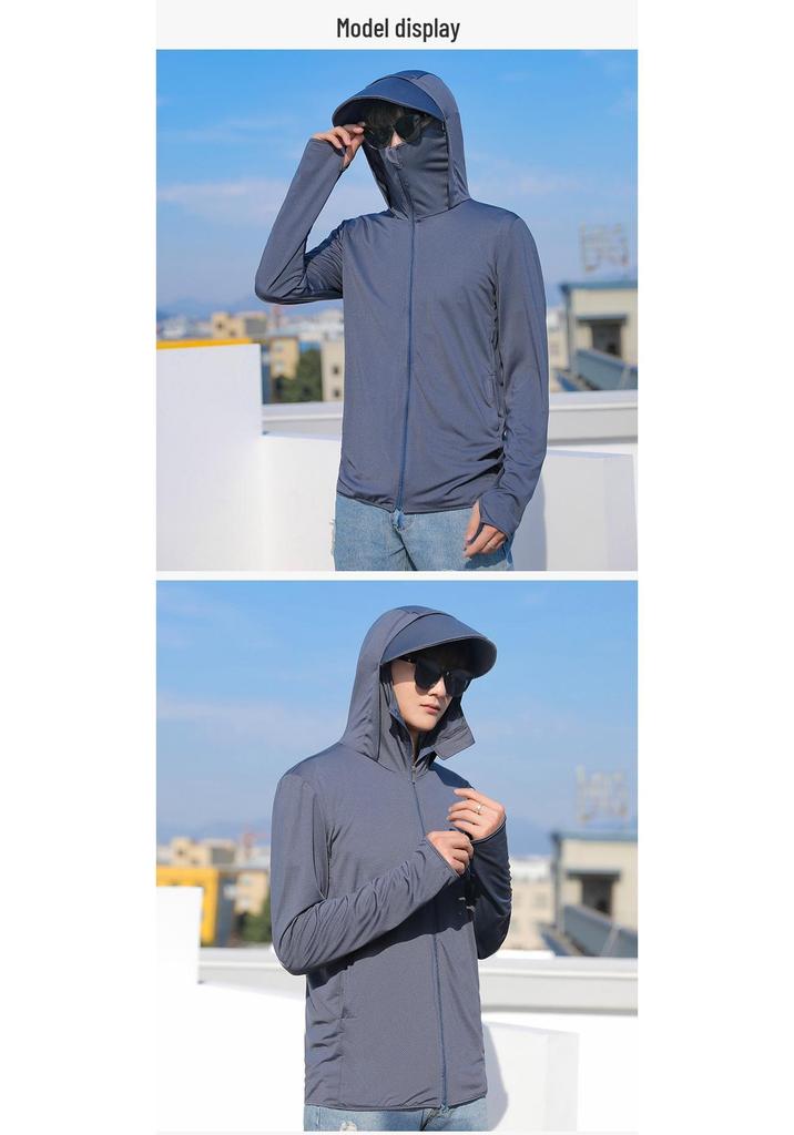 Sommer Ice Silk Atmungsaktive UV-Schutzjacke für das Angeln im Freien