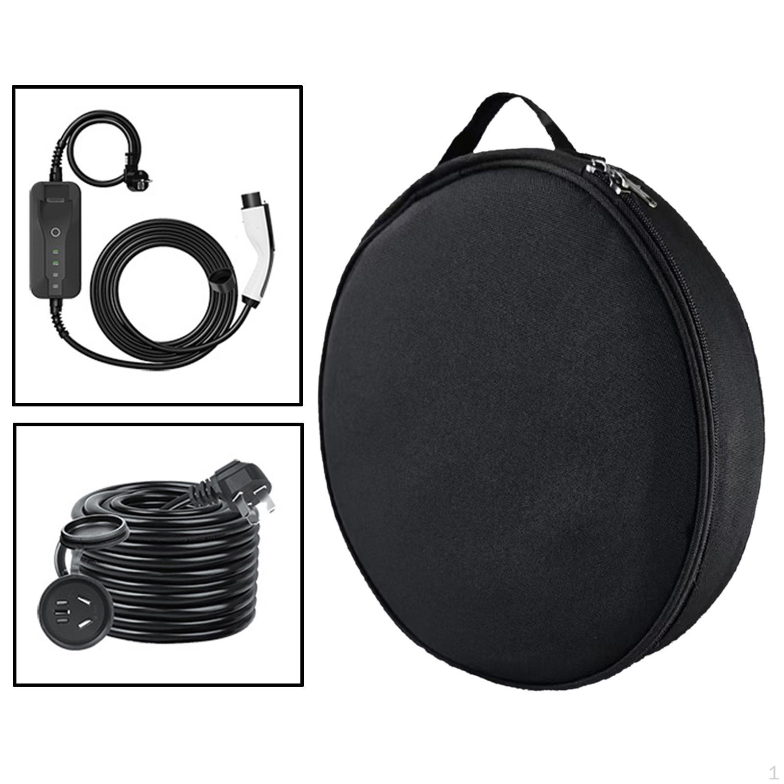 

Сумка для хранения кабеля EV, шнур, шланги, органайзер, аксессуары, износостойкий подшипник нагрузки для электромобиля чёрный