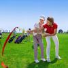 W126 Golf Schwungtrainer: 70CM Haltungs-, Rhythmus- & Übungsstock mit bunten Bändern für den Innenbereich