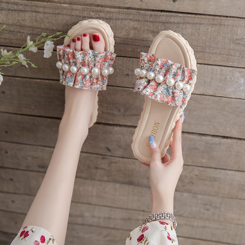 

Fairy Cool Slippers 2024 New Summer Beach Shoes Fashion Trend Ladies Casual All-match Ladies Slippers Shoes for Women Sandals 40 красный