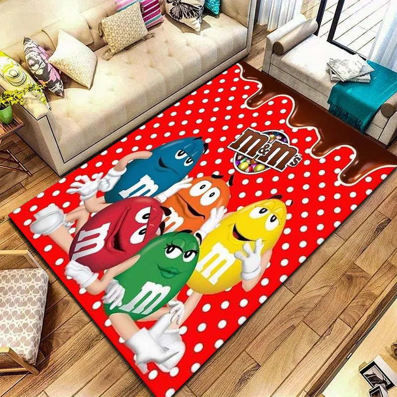 M&M's Carpet Rug for Living Room Bedroom Home Sofa Decoration,Kids Play Non-slip Floor Mat