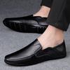 Men Leather Shoes Slip On Business Office Loafers Fashion Driving Shoes Mens Moccasins Outdoor Lightweight Casual Shoes Men