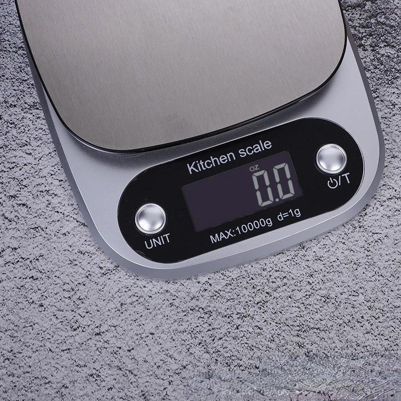 Rechargeable Stainless Steel Kitchen Scale for Baking and Coffee