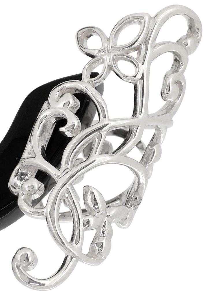 Shinjuku Gin No Kura Vine and Butterfly Openwork Silver 925 Ear Cuff Ear Cuff Ear Clip Arabesque (Single Ear) Women's