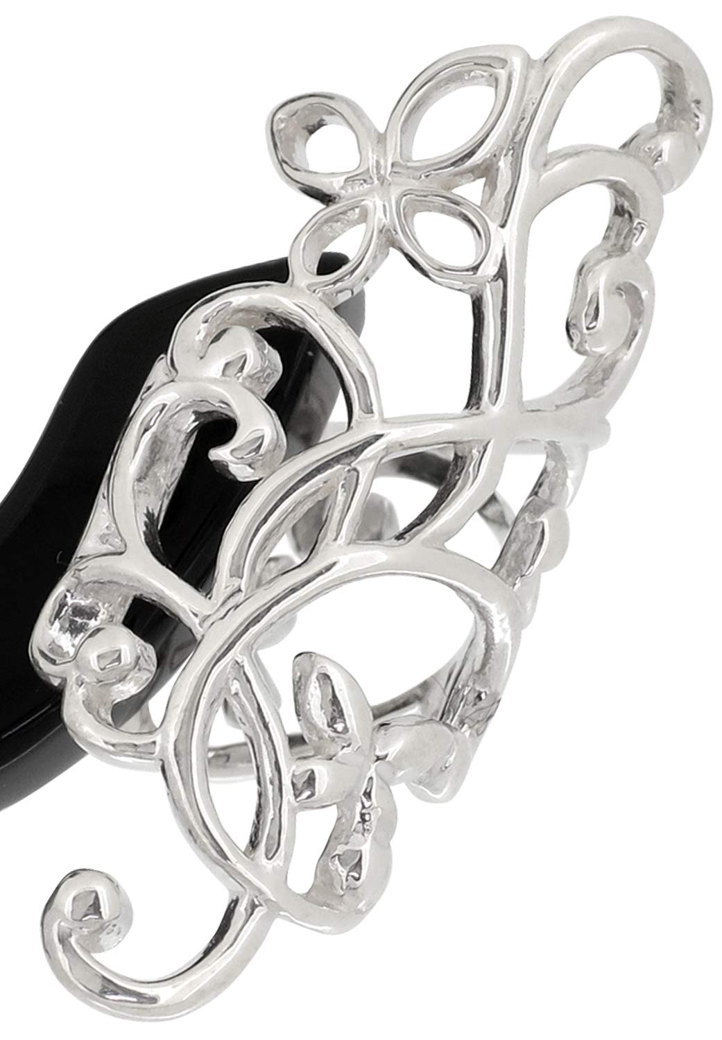 

Синдзюку Гин но Кура Виноградная лоза и бабочка Ажурный серебро 925 Кафф для уха Кафф для уха Клипса для уха Арабеска (Одно ухо) Женский