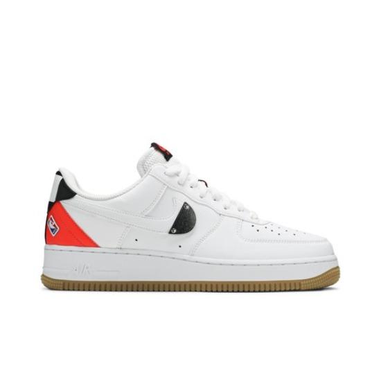 Nike NBA X Air Force 1 07 LV8 White Bright Crimson CT2298-101