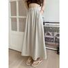 Women's Slimming High Waist A-line Pleated Midi Flare Skirt - Summer Korean Style