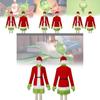 Festive Grinch Cosplay Costume For Christmas Parties Fun Velvet Fabric Unisex Sizes Xs To Xxxl