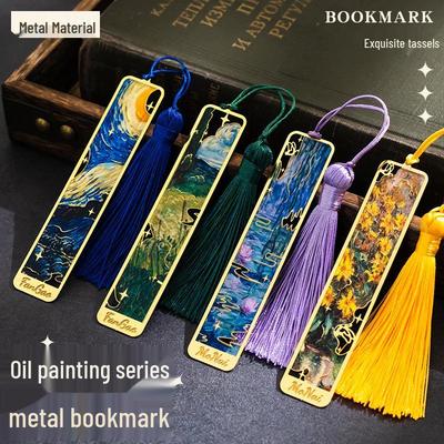 Exquisite Classical Chinese Style Metal Bookmark - Creative Back-to-School Gift