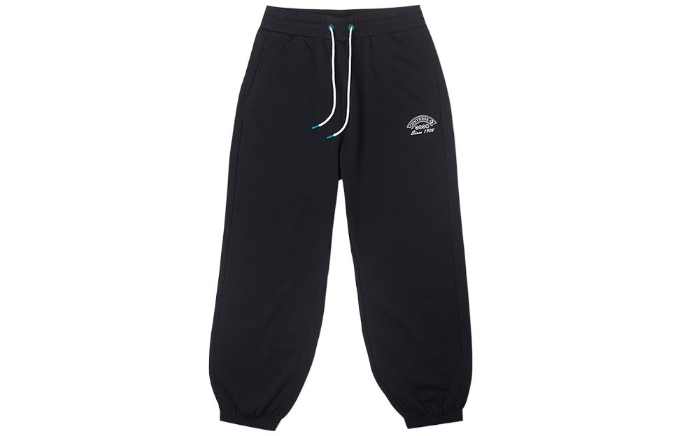 Converse Knitted Sweatpants Unisex Black Moderate Cuffed Pants 10026174-A02 M