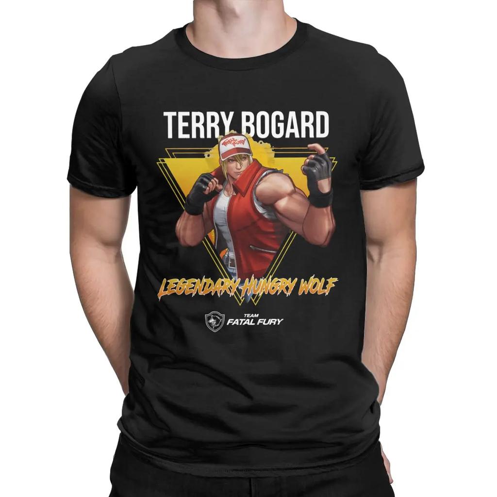 King of Fighters XVT t shirt Legendary Hungry Wolf Terry Bogard T-shirt Short Sleeve T-shirt  Unisex Unisex's graphic t shirts