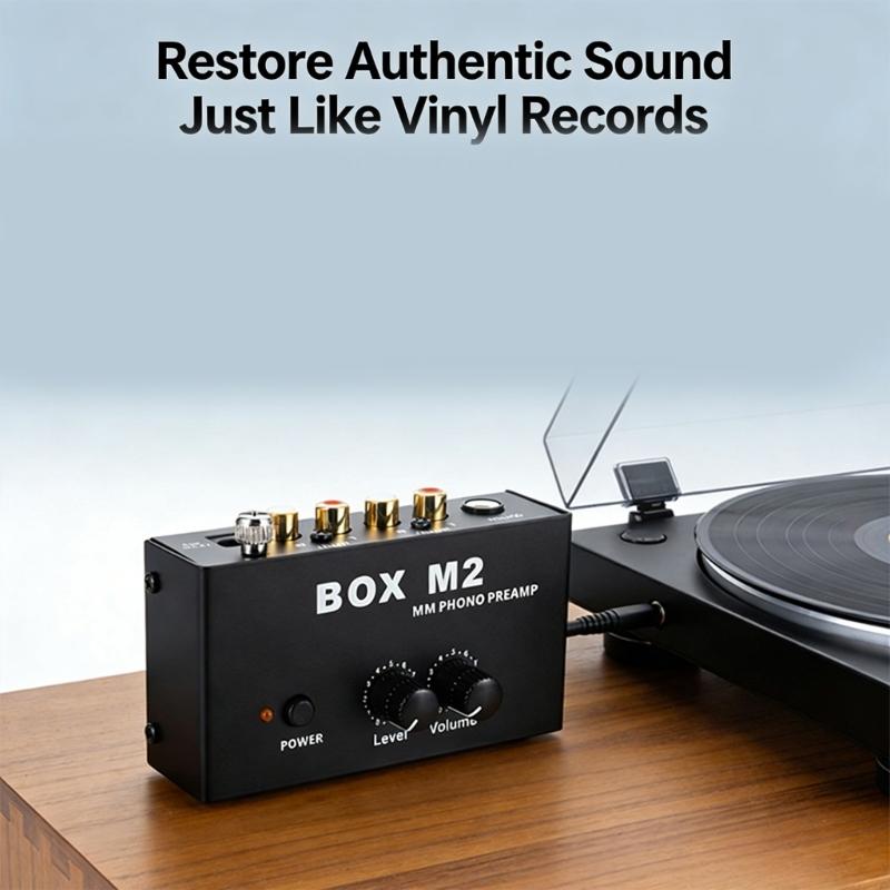 Phono Turntable Preamp Small Electronic Sound Stereo Phonograph Preamplifier Low Frequency Equipment Accessories