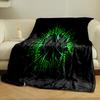 Green Gothic Spiral Design print blanket soft and cozy perfect for the living room bed sofa or a nap,gift