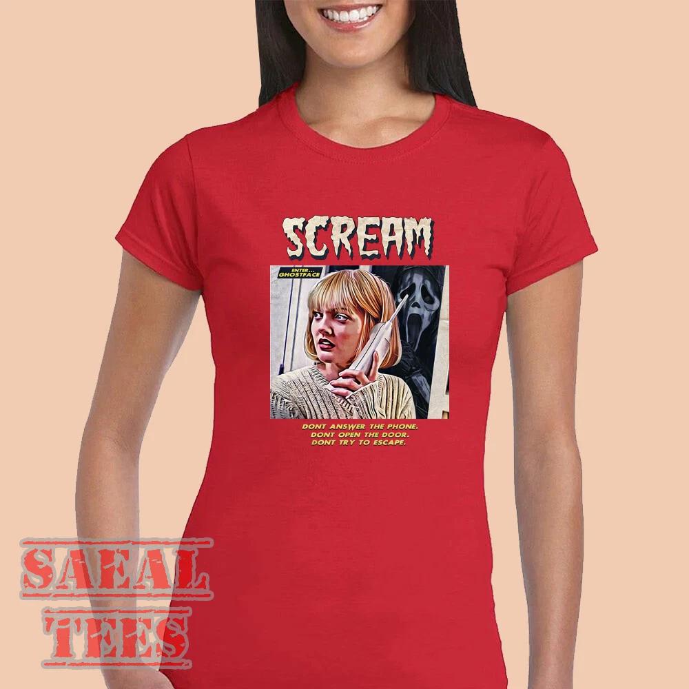 Men s and Women s T-shirts Scream Thriller Movie Wo XXXXL