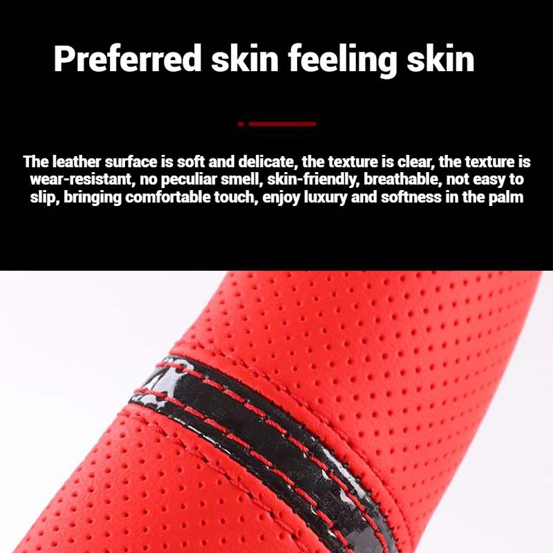 For Toyota C-HR CHR C HR 2016 2017 2018 Carbon Fiber Leather Car Steering Wheel Cover Auto Accessories