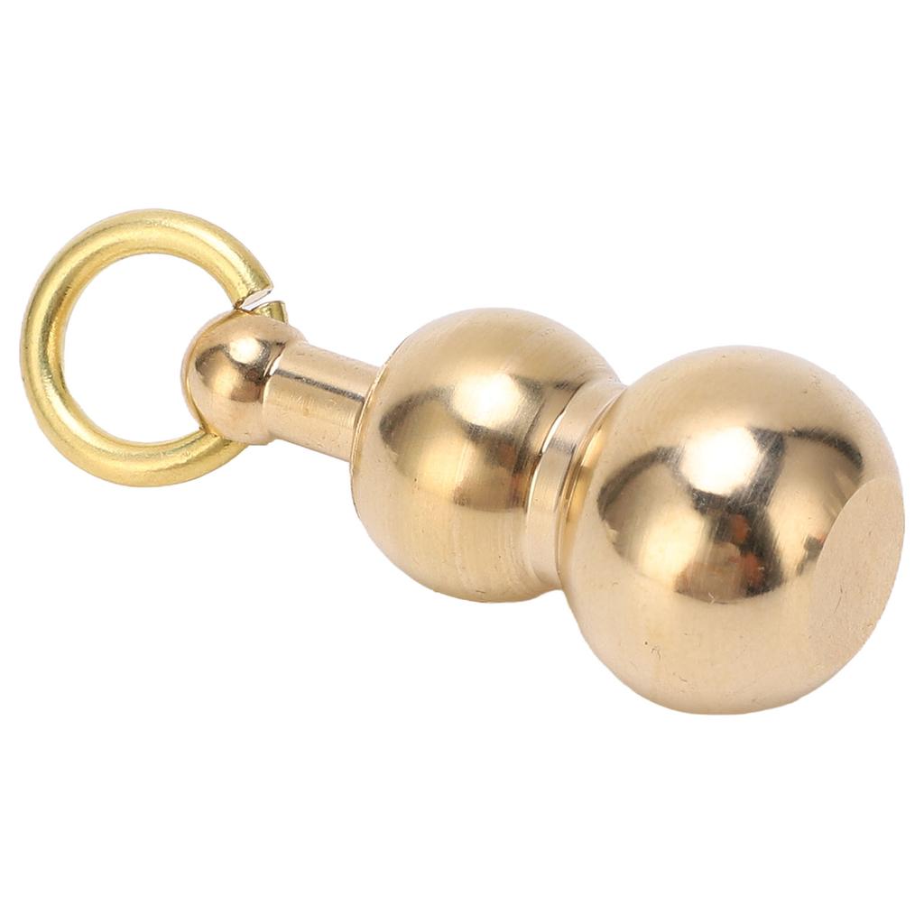 Multifunctional Brass Mini Knife Gourd Shaped Small Knife Keychain Pendant for Package Opening Traveling