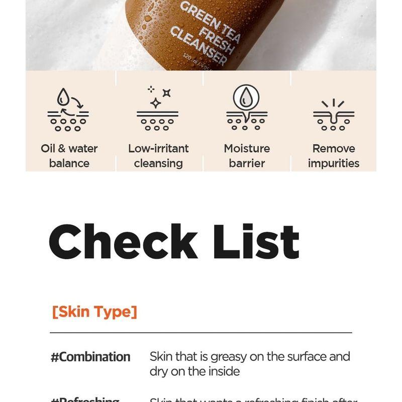 ISNTREE Green Tea Fresh Cleanser Mini