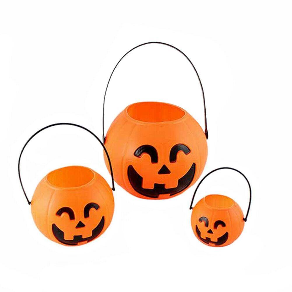 Children Kids Trick Candy Box Sweet Holder Pumpkin Bucket Halloween Party Decorations