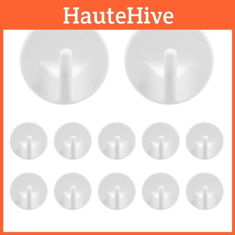 Pcs 6 Plastic Self Adhesive Hook Detachable Suitable For Hanging Cloth Towels