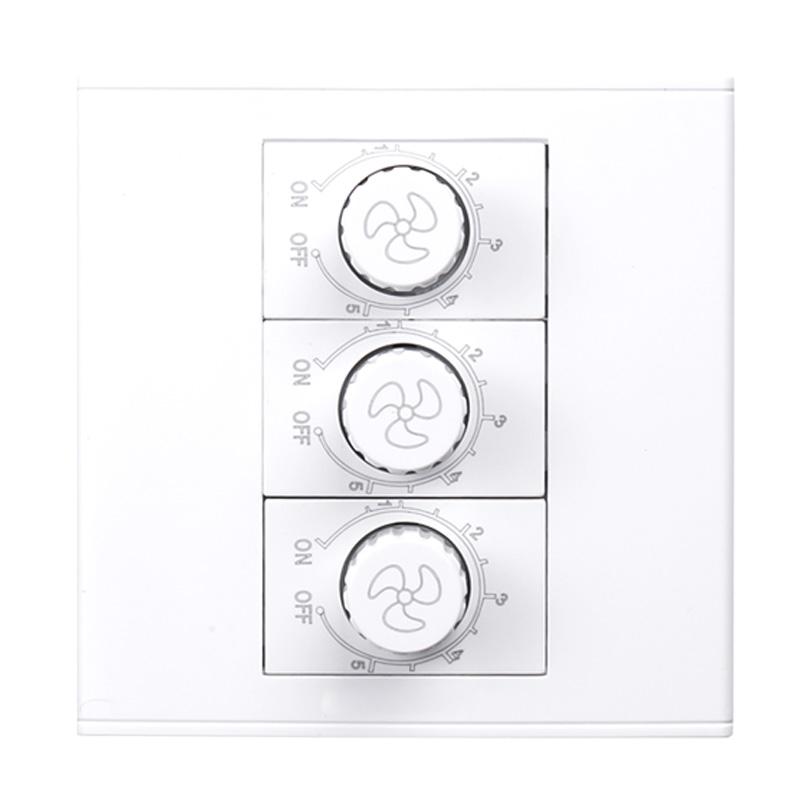 86 Typ Decken-Universalventilator-Einstellung Stufenloser Geschwindigkeitsregler 15W-200W Lüfterschalter Wandpaneel 220V Weiß Regler-Gouverneur