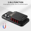 iPhone 17 Pro MagSafe Leather Case with Wireless Charging & Magnetic Card Holder Stand