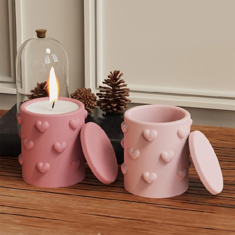 High Quality Silicone Heart Embossed Box DIY Resin Moulds For Crafting Heart Embossed Storage Boxes And Flower Pots