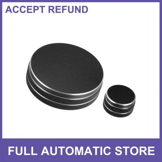 

Car Center Console Multimedia Control Button Cover TWO for Cadillac Black