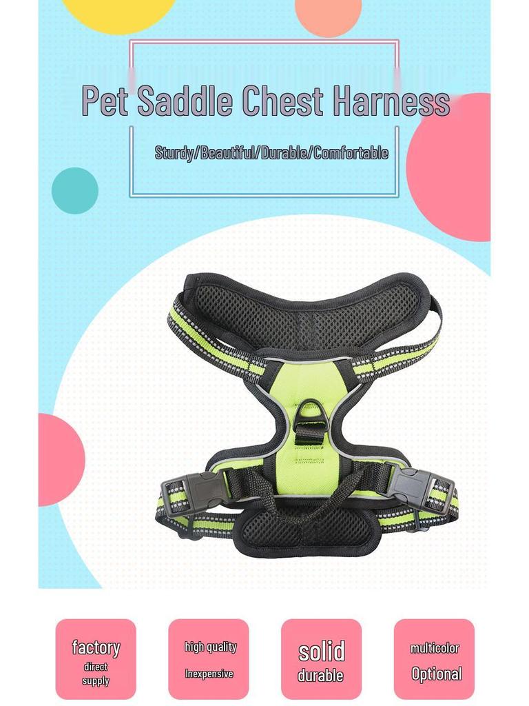 Reflective Explosion-Proof Dog Saddle Harness