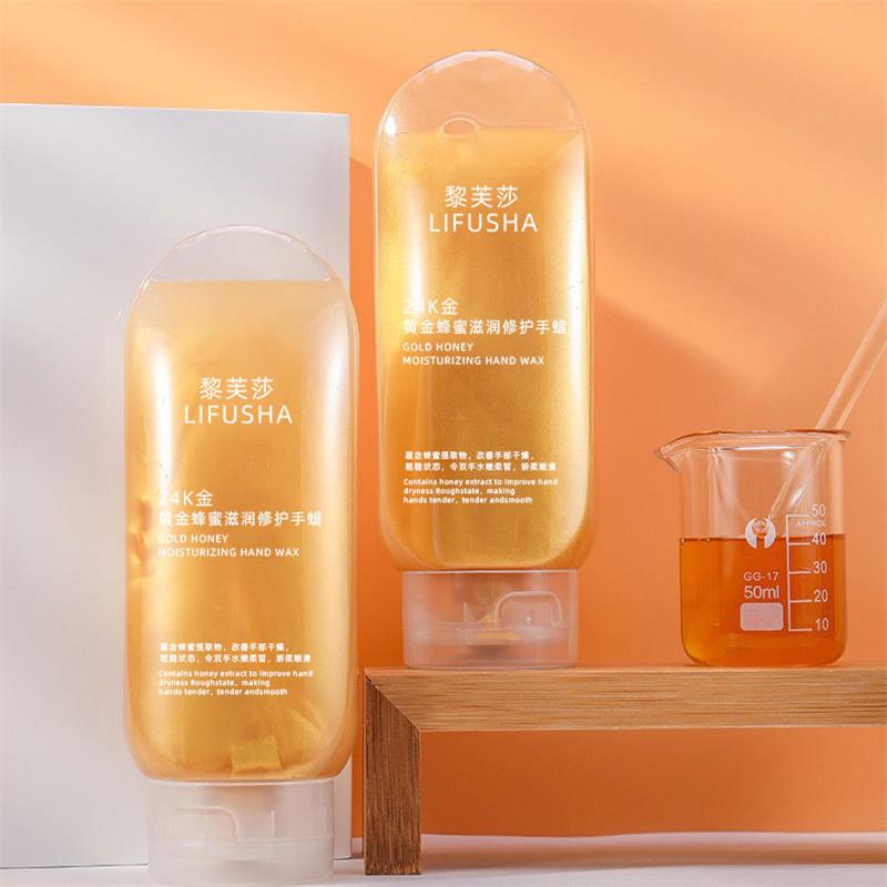 

Увлажняющий увлажняющий отбеливающий пилинг для кожи рук Маска для рук с медовым воском Крем для ухода за руками Подарок для женщин 220g