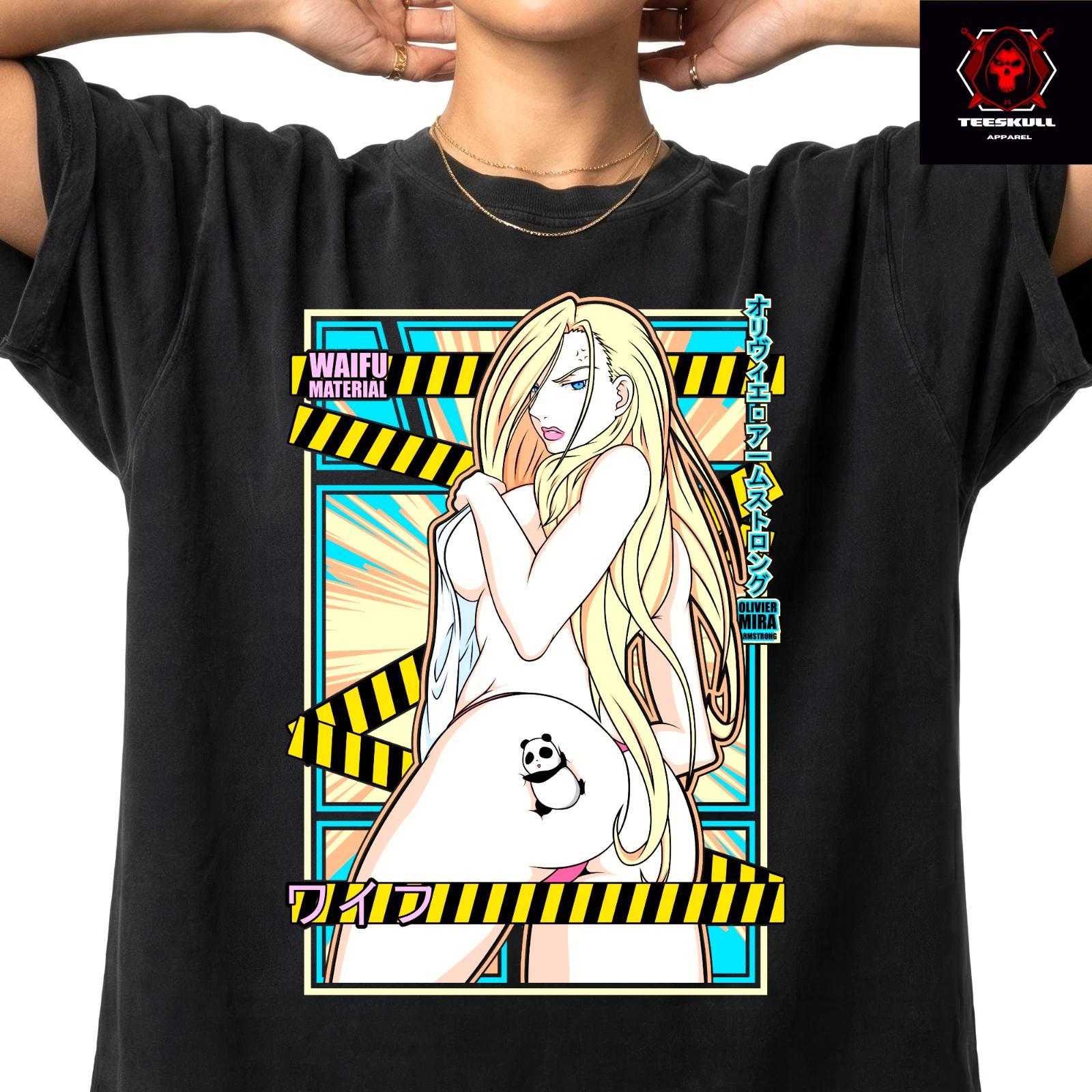 Olivier Mira Armstrong Fullmetal Alchemist Unisex Premium Cotton T-Shirt 4XL