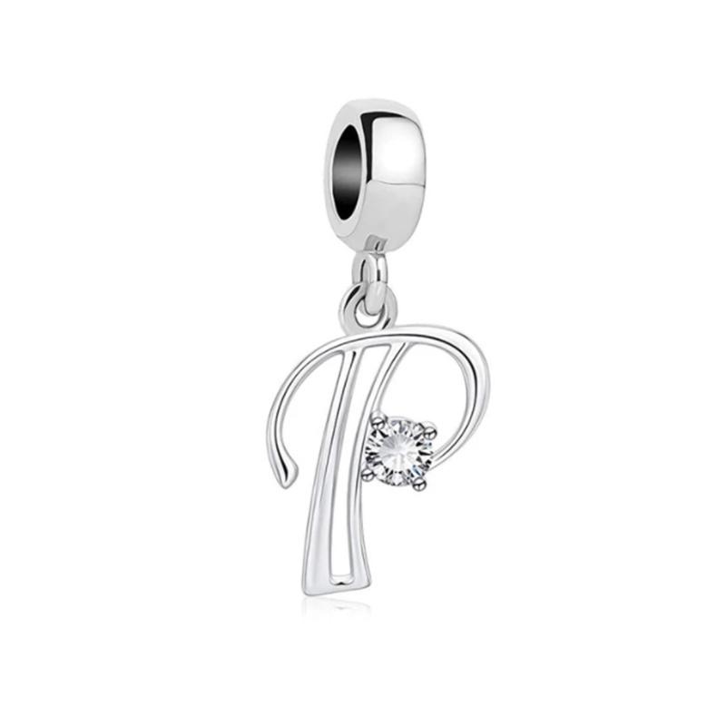 Fine 26 A-Z Lucky Letters Pendant Charm Beads Fit Original Bracelets Necklace Accessories Diy Women Jewelry Gifts