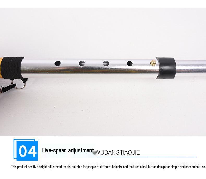 Ultra-Light Adjustable Folding Telescopic Aluminum Walking Stick - Non-Slip Hiking Trekking Pole
