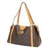 Used LOUIS VUITTON Handbag Stresa PM M51186 Monogram/Nume Leather Brown Casual