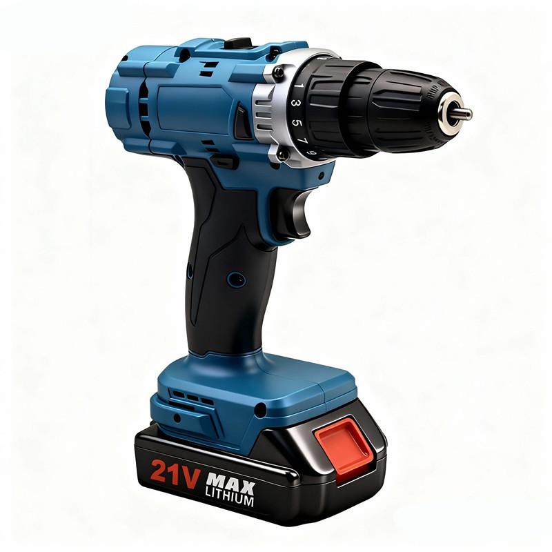 21V Handheld 10mm Lithium Cordless Drill Set - High Power Multi-Function Electric Tool