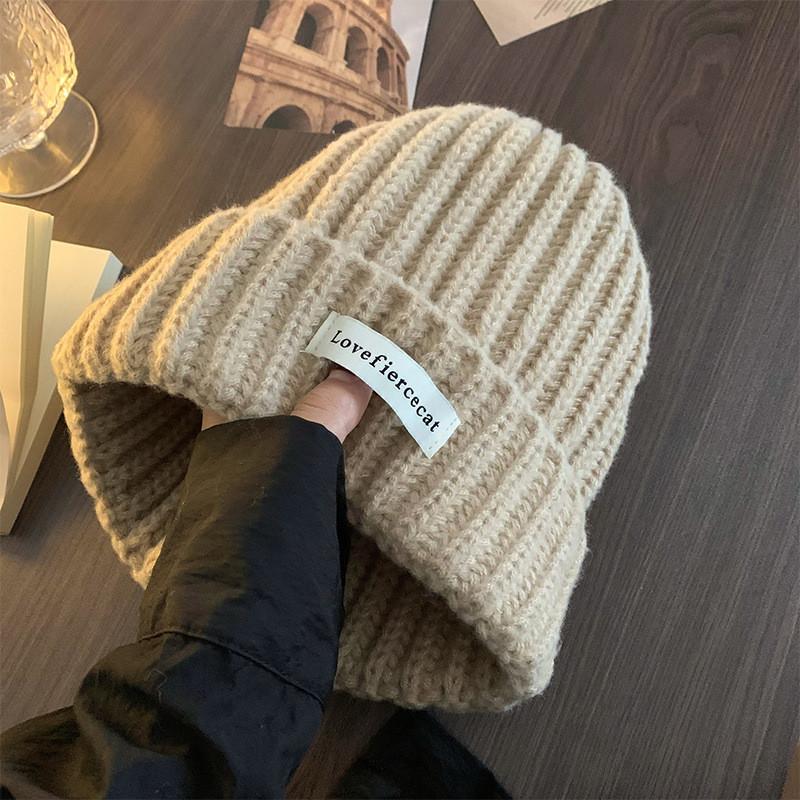 Cozy And Stylish Japanese Knit Slouchy Beanie Hat For Autumn And Winter Wear