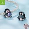 Funny Halloween Ghost Diy Beaded S925 Sterling Silver Niche Dark Wind Beads Loose Beads