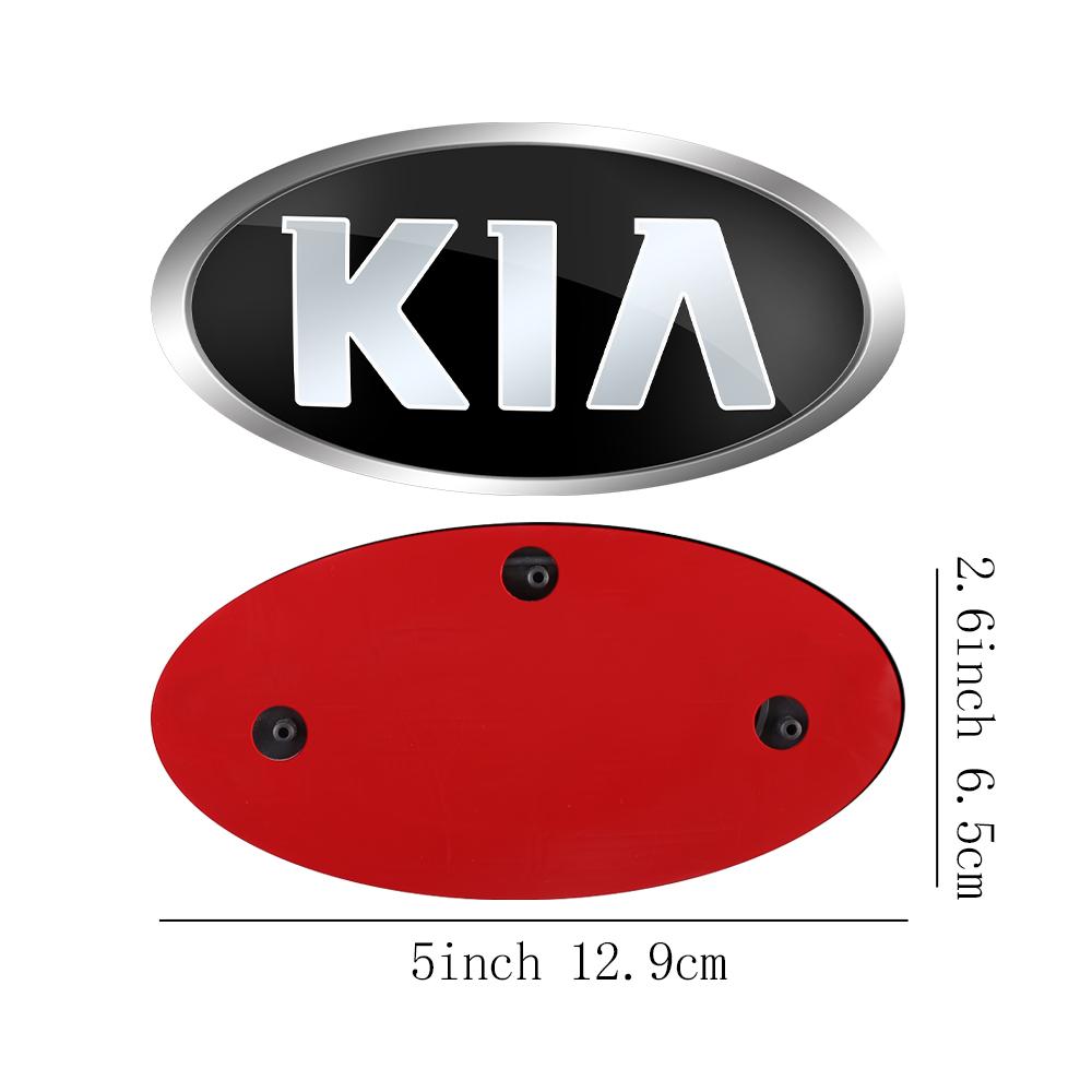 1 Stück Auto Frontklappe Emblem Heckklappe Abzeichen Aufkleber für Kia Rio Picanto Sportage Niro Morning Ceed Optima Seltos Sorento Cerato