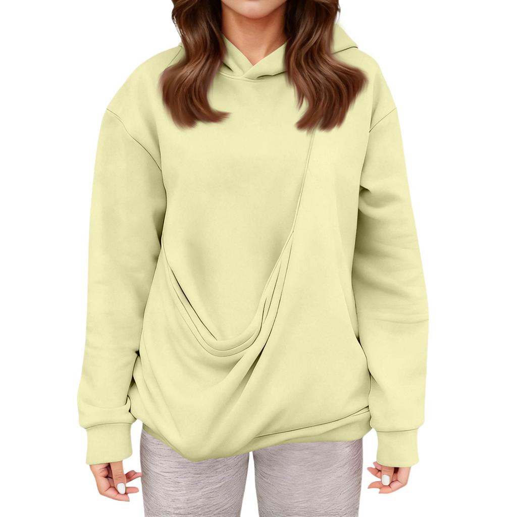 Women's Fashion Daily  Casual  Hoodie Long Sleeve Top