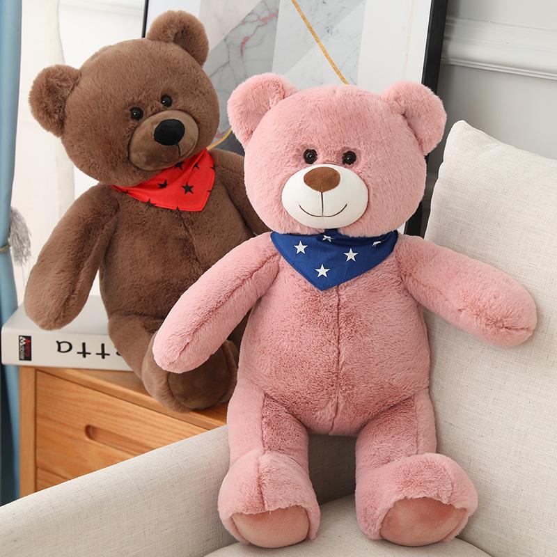 Custom Size Eco-Friendly PP Cotton Teddy Bear Plush Stuffed Animal Toy with Super Soft Plush for Adults-Stress Relief