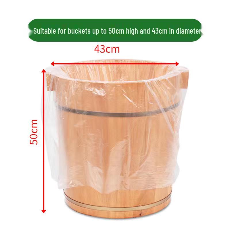 Thickened Disposable Foot Soak Bags - Plastic Basin Liners for Foot Spa