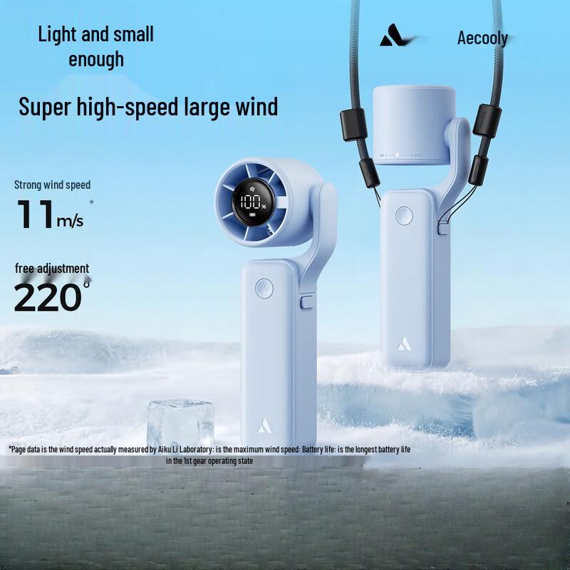 Aecooly PF04 3-in-1 Portable Handheld, Neck & Desktop Fan