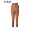 PORTS Women's Slit-Detailed Tapered Cropped Pants