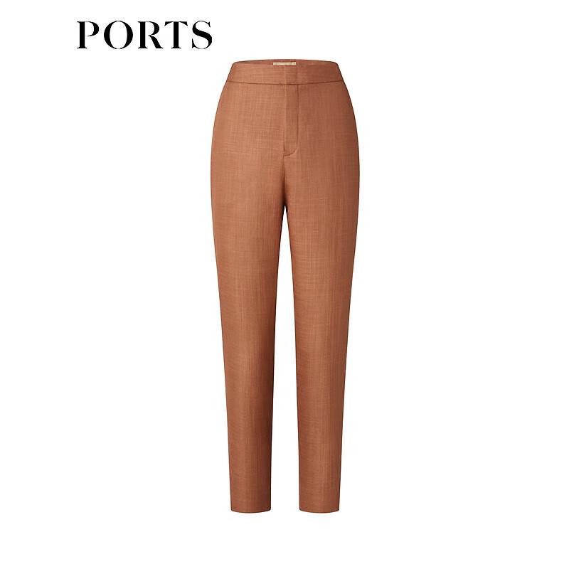 PORTS Women's Slit-Detailed Tapered Cropped Pants