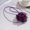Elegant Rose Flower Clavicle Chain All-matched Necklace Women Bridal Adjustable Choker Mariage Jewelry Y2K Accessories