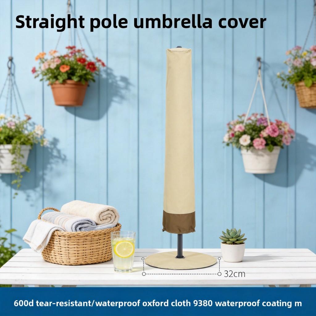 Outdoor Umbrella Cover With Oxford Fabric Dustproof Water Resistant For Garden Patio Protection