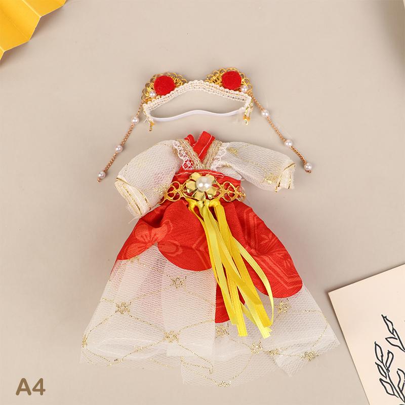 Lalka w stylu chińskim 16 cm Strój Hanfu Sukienka Lalka Starożytny kostium Szata Ubranka dla lalek Akcesoria Zabawki do przebierania Dla dziewczynek