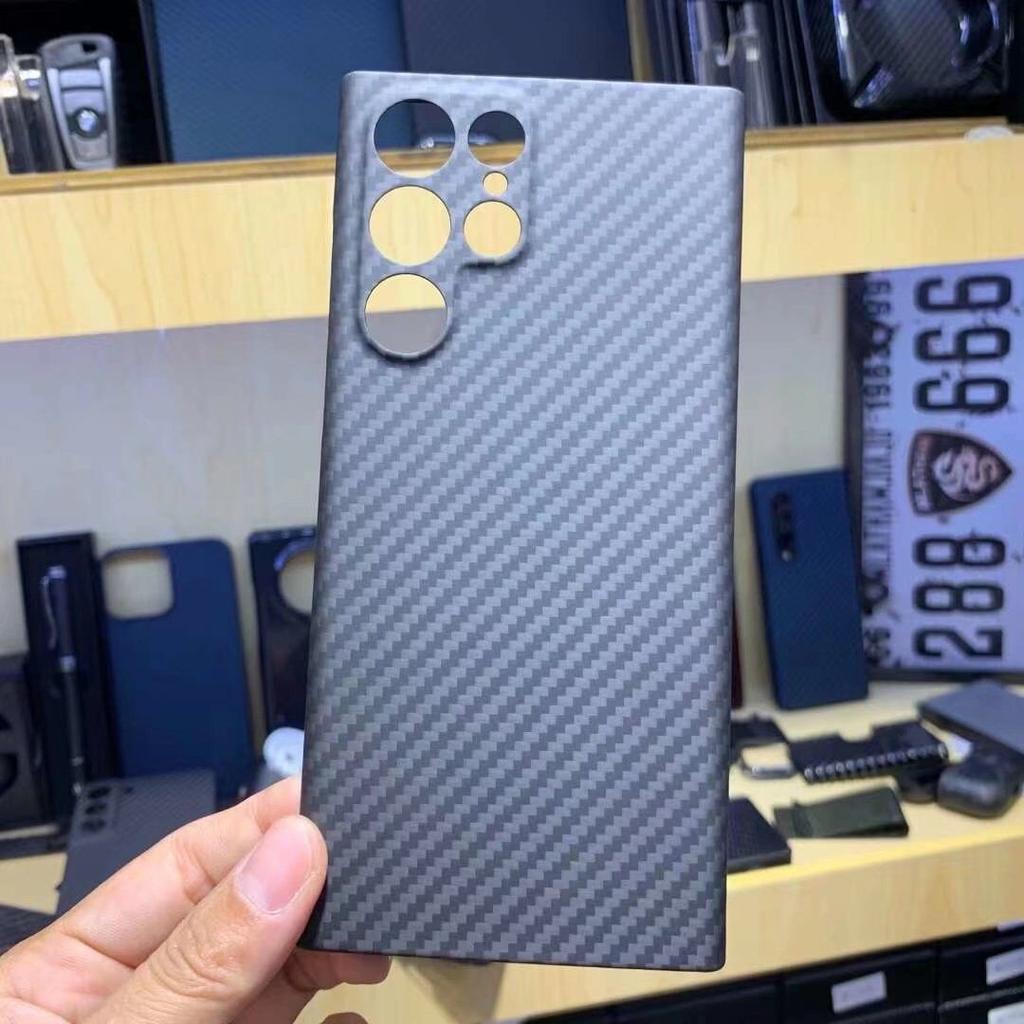 Custodia in vera fibra di carbonio per Samsung Galaxy S22 S23 Ultra Z Fold 4 Z fold 5 /iphone 14 13 12 11 Pro Max X XR XS Max Amirad Cover protettiva per telefono in fibra